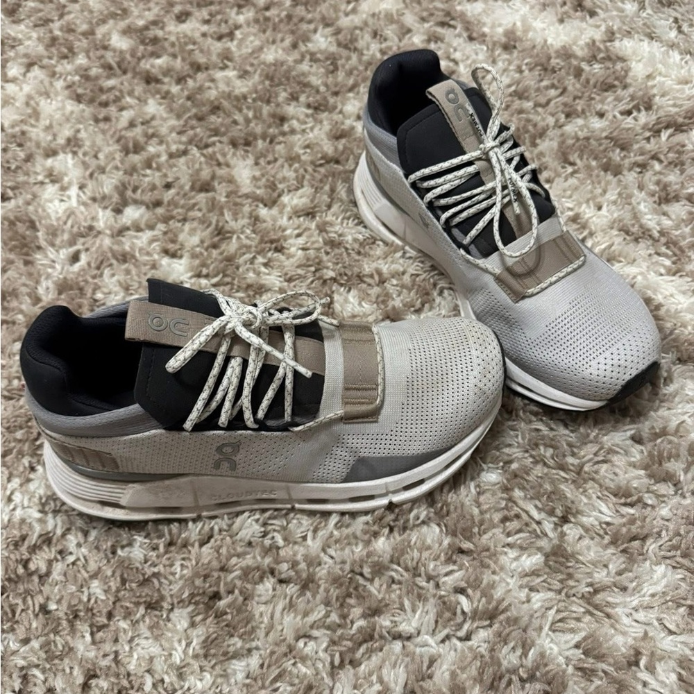 ON Running Cloudnova Women Shoes White Sand